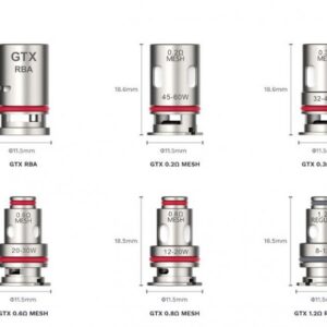 Vaporesso GTX Coils - 5 Pack [0.8ohm Mesh]