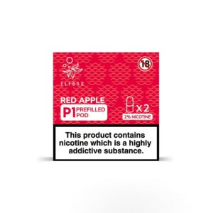 Elf Bar Mate 500 Pre Filled Pod - 2 Pack [Red Apple 20mg]