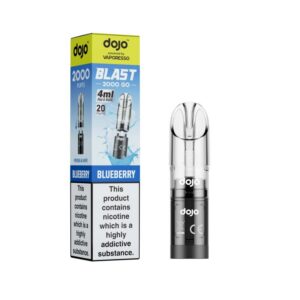DOJO BLAST 2000 Go Transparent Pod & Refill (Powered by Vaporesso) [Blueberry 20mg]