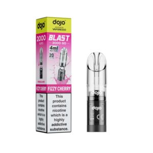 DOJO BLAST 2000 Go Transparent Pod & Refill (Powered by Vaporesso) [Fizzy Cherry 20mg]