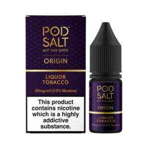 Pod Salt Origin - Nic Salt - Liquor Tobacco [11MG]