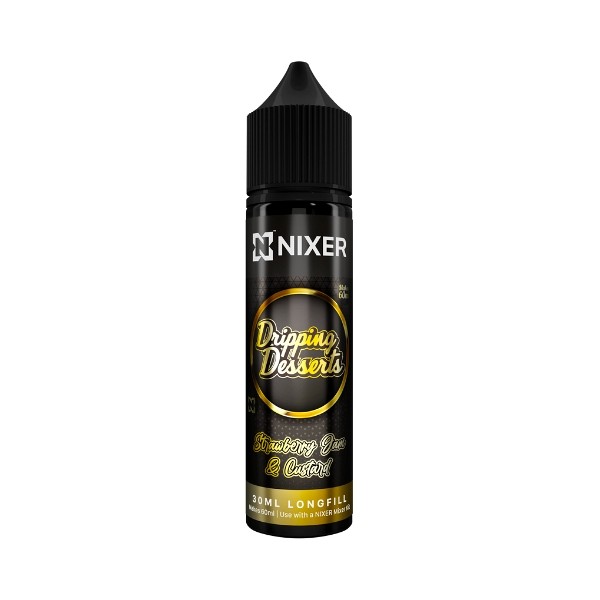 vsp66689 Nixer X Dripping Desserts - 30ml - Strawberry Jam & Custard - Longfill