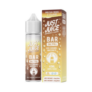 just juice bar 40ml iced caramel macchiato saltfill [0mg]