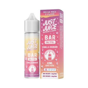just juice bar 40ml vanilla rhubarb saltfill [0mg]