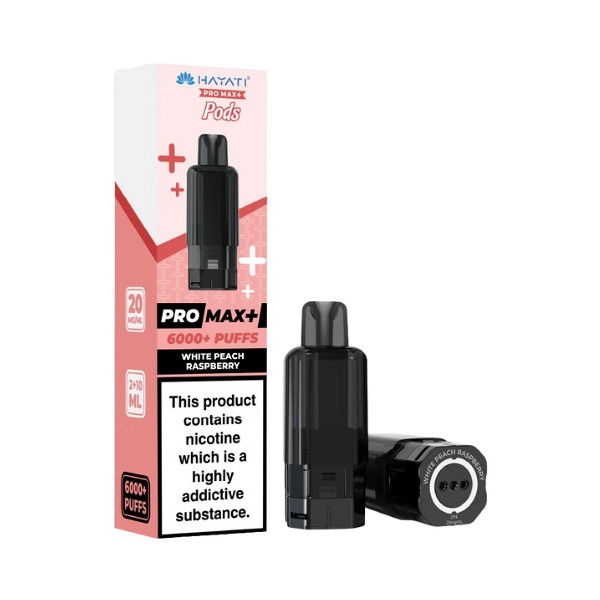 vsp72487 Hayati Pro Max+ Replacement Pod White Peach Raspberry